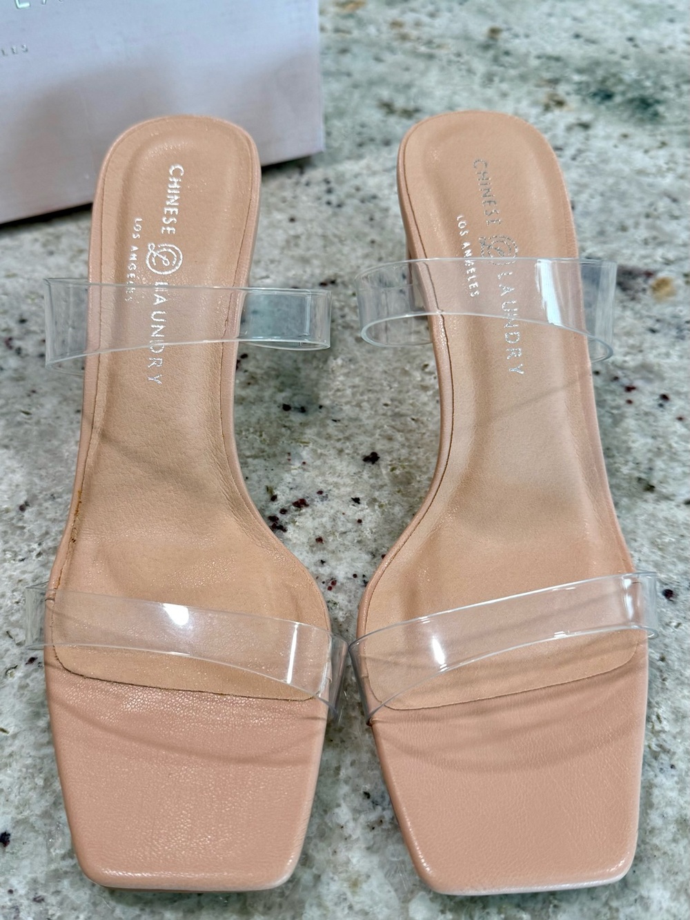 Chinese Laundry Nude Clear-Strap Block Dress Heel Sandal - Picture 2 of 16